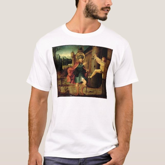 Camiseta A expulsão do santo Roch de Roma (Frente)
