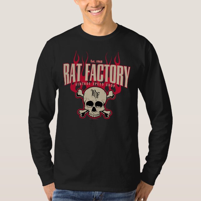 Camiseta A fábrica "fantasma do rato arde" o T do LS (Frente)