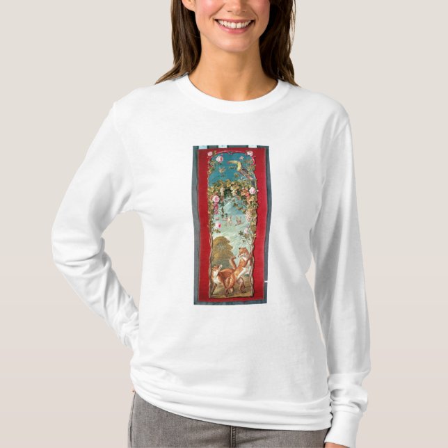 Camiseta A fábula de Esopo o Fox e as uvas (Frente)