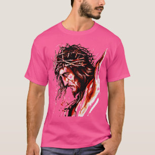 Camiseta A Face Do Desenho De Jesus