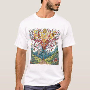 Camiseta "A Fachada" - Arte Mística do Guardião e do Reino