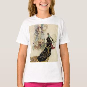Camiseta A fada lá deu boas-vindas a sua majestade
