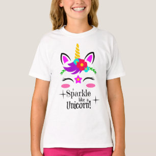 Camiseta A faísca colorida adorável dos desenhos animados