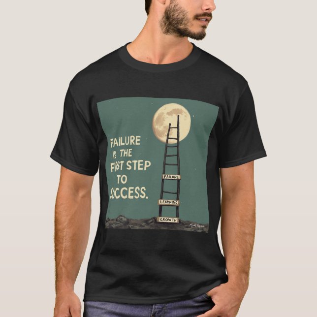 Camiseta A falha é o primeiro passo para o sucesso - (Frente)