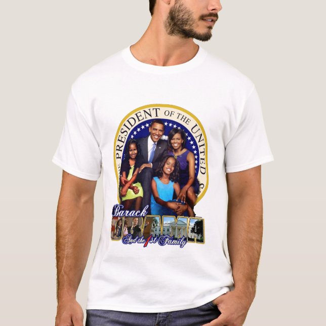 Camiseta A família 2008 de Obama (Frente)