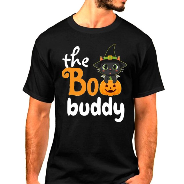 Camiseta A Família Boo Buddy Orange Halloween Combina (The boo buddy halloween design)