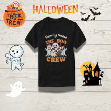 A Família Boo Crew Halloween Ghost T Shirt