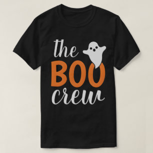 Camiseta A Família Boo Crew Orange Halloween Combina