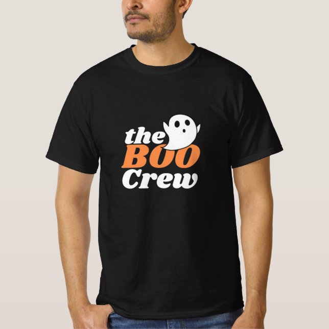 Camiseta A Família Boo Crew Orange Halloween Combina (Frente)