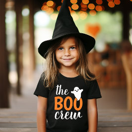 Camiseta A Família Boo Crew Orange Halloween Matando Crianç