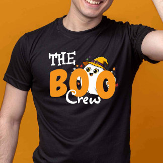 Camiseta A Família Boo Orange Halloween Combina