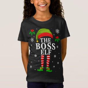 Camiseta A Família Chefe Elf Correspondendo ao Natal Pajama