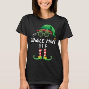 Camiseta A Família Correspondente do Natal da Mãe Solteira