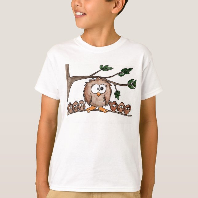 Camiseta A família da coruja (Frente)