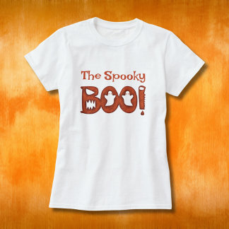 Camiseta A Família de Boo Halloween assustadora que combina