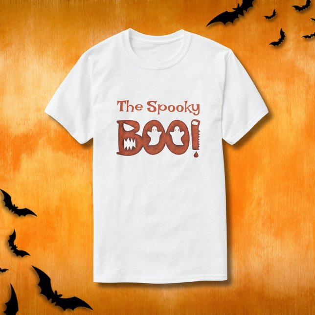 Camiseta A Família de Homens de Boo Halloween (Criador carregado)