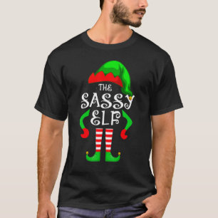 Camiseta A família de Natal bonitinha do Elf Sassy Coincide