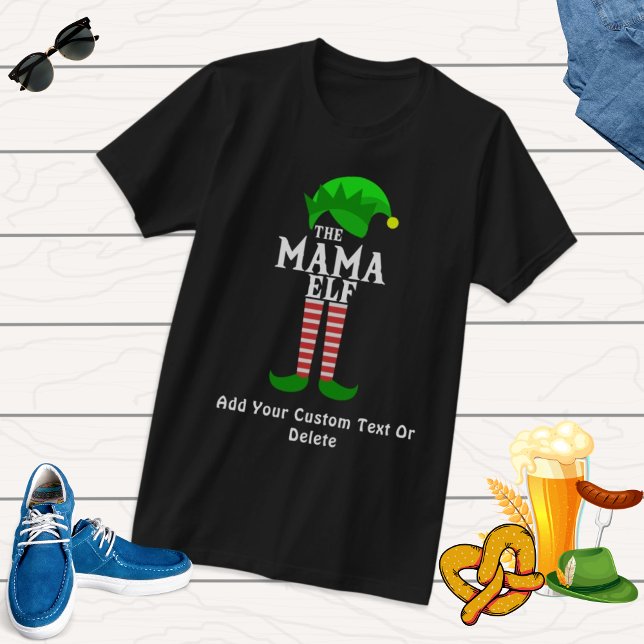 Camiseta A família de Natal da Mama ELF que se aproxima do  (Criador carregado)