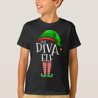 Camiseta A família Diva Elf, que combina com o presente de 