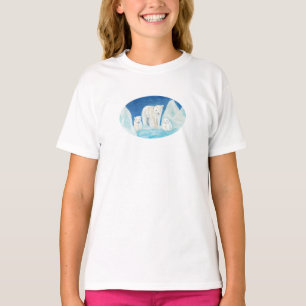 Camiseta A família do urso polar e eu