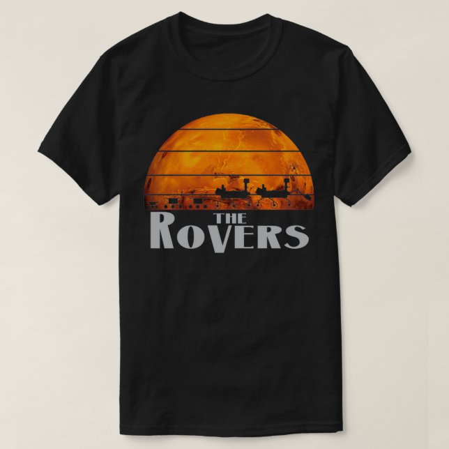 Camiseta A família do veículo Mars Rovers Mars (Frente do Design)