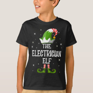 Camiseta A Família Elf Elf Eletrônica Correspondendo ao Nat