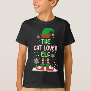 Camiseta A Família Engraçada Do Gato Elf Correspondendo Ao 