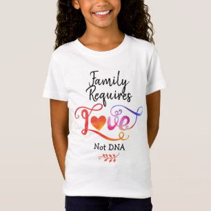 Camiseta A família exige ADN do amor não, presentes da