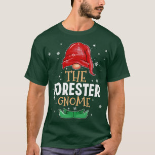 Camiseta A Família Gnomo de Florestais Correspondendo às Fo