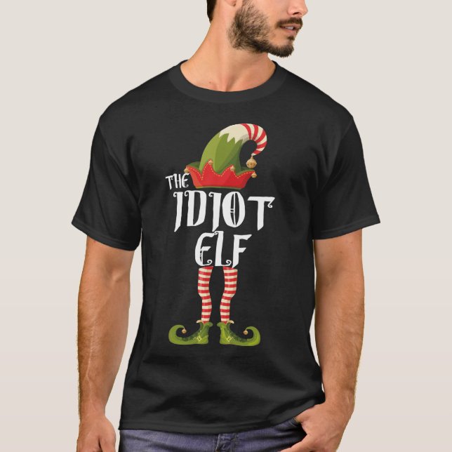 Camiseta a família idiota do elf que combina com o natal (Frente)