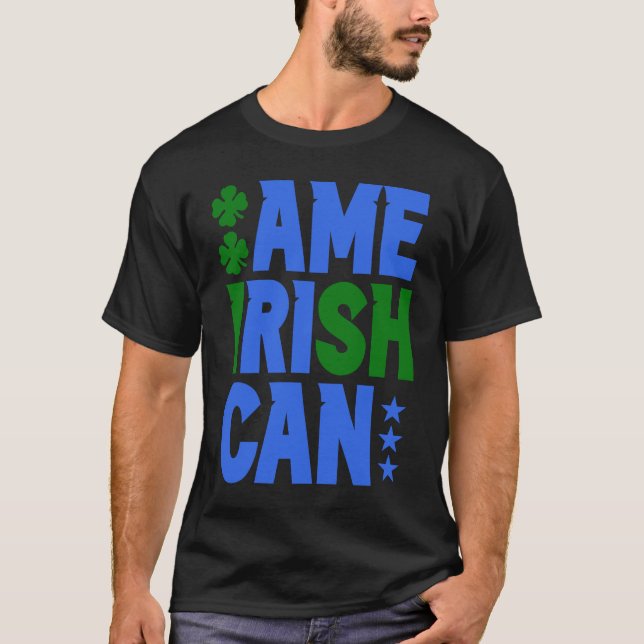 Camiseta A Família Irlandesa Americana Roota Irlanda Estado (Frente)