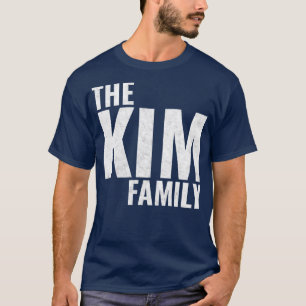 Camiseta A família Kim Surname Kim Sobrenome