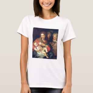 Camiseta A família santamente com Elizabeth (óleo no