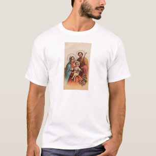 Camiseta A família santamente - Jesus, Mary, e Joseph