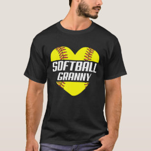Camiseta A Família Softball Player Oferece Coração de Av