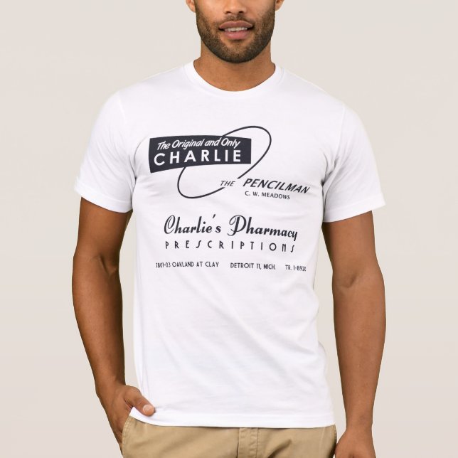 Camiseta A farmácia Detroit de Charlie (Frente)