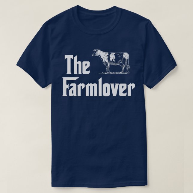 Camiseta A Farmlover Engraçada Fazenda de Vaca Vaca Farmant (Frente do Design)