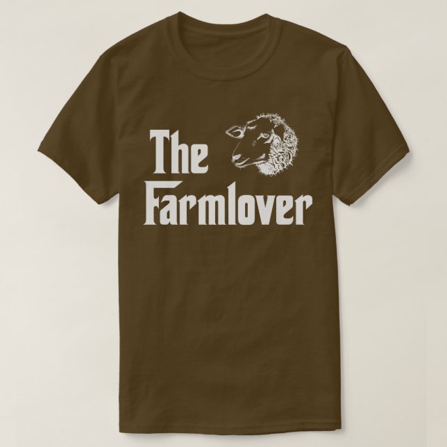 Camiseta A Farmlover Engraçada Fazenda Ovina Ovina Humor Fa (Frente do Design)