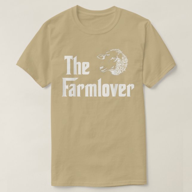 Camiseta A Farmlover Engraçada Fazenda Ovina Ovina Humor Fa (Frente do Design)