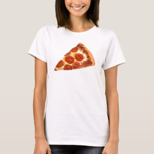 Camiseta A fatia clássica de pizza de pepperoni SlipperyJoe