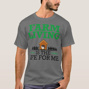 Camiseta A Fazenda de Criação de Galinhas Vivendo é a vida