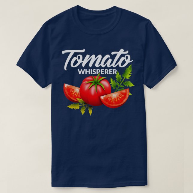 Camiseta A Fazenda De Jardinagem Do Tomate Whisperer (Frente do Design)