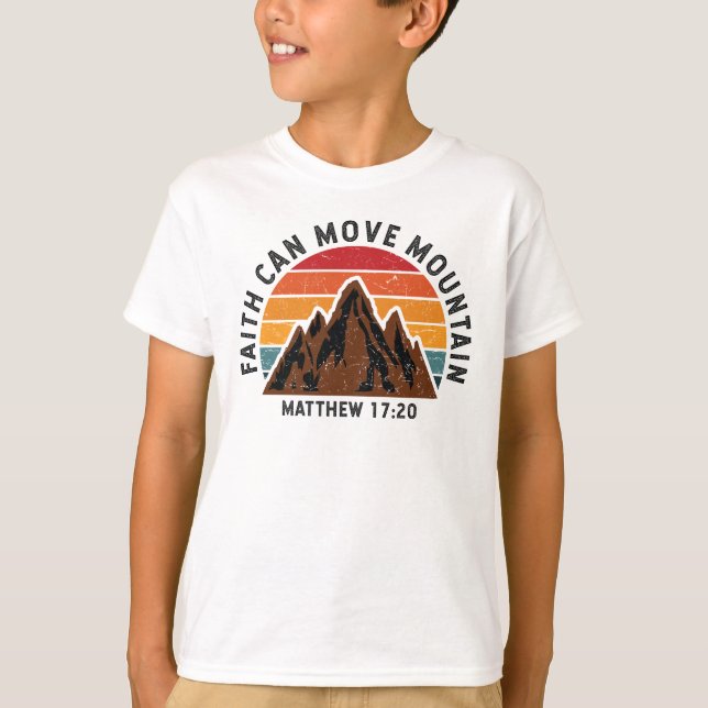 Camiseta A fé pode mover a montanha (Frente)