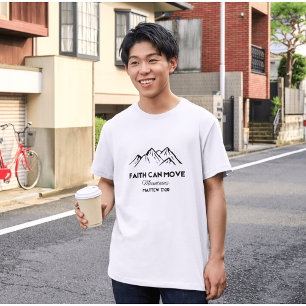 Camiseta A fé pode mover montanhas