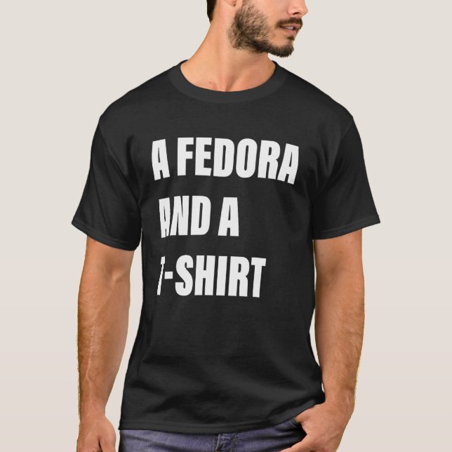 Camiseta A Fedora And A shrt Apparel (Frente)