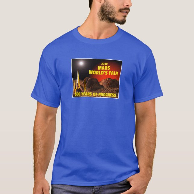 Camiseta A feira de mundo 2040 de março (Frente)