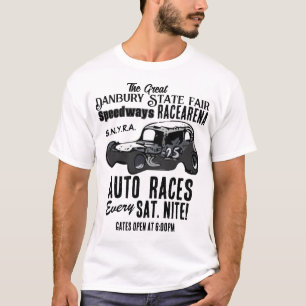 Camiseta A Feira Estadual de Danbury Racearena 2-Sided T, E
