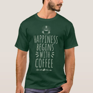 Camiseta A felicidade começa com Café 2