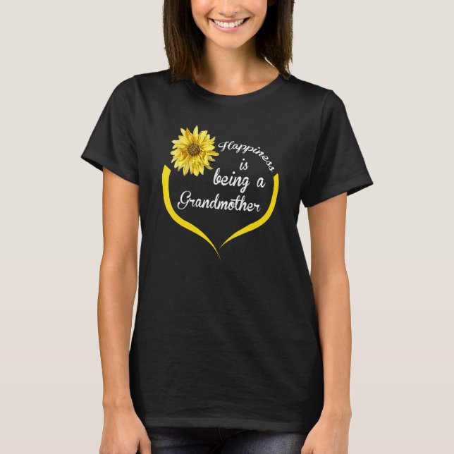 Camiseta A Felicidade Da Avó É Ser Avó (Frente)