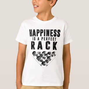 Camiseta A Felicidade Do Jogador De Piscina Billiards É Um
